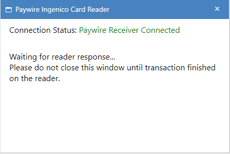 VPOS CC Paywire Receiver