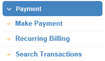 1. Payment Menu
